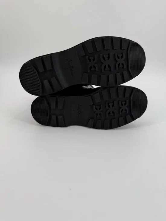 SAM EDELMAN Carlton Leather Trimmed Puffer Snow Boots Glossy Black Size 8.5 - Picture 6 of 16